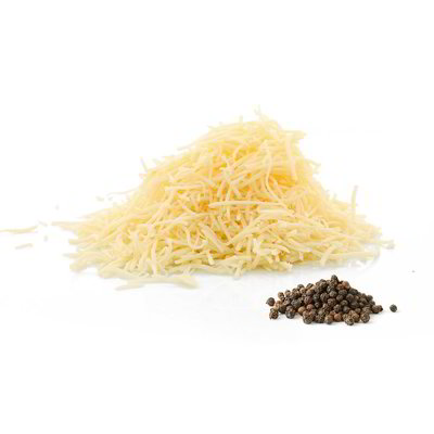 Formaggio canestrato pepato grattugiato